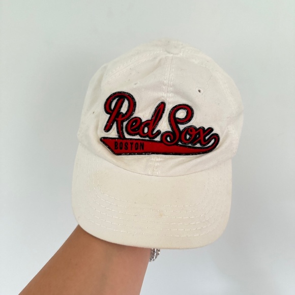 Red Sox Boston White and Red Baseball Cap OS - Picture 1 of 7
